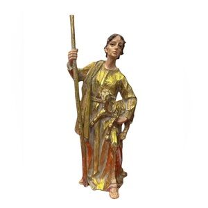 Vintage Department Dept 56 Christmas Nativity Shepherd Rare Gold Golden 5650255‎